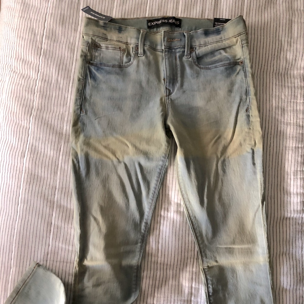 Express acid wash Jeggings